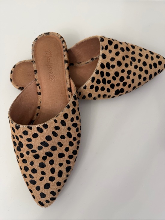 Madewell Shoes - Madewell Leopard-Print Pointed Slip-On Mules in Tan and Black Size 7.5
